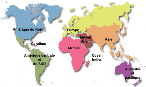 CARTE DU MONDE